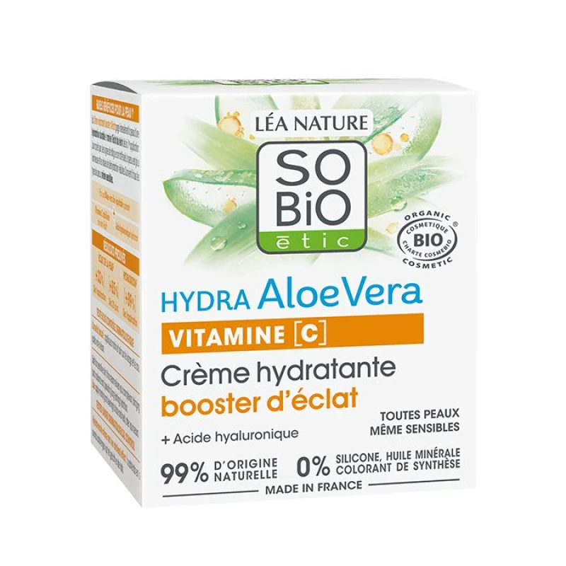 So Bio Etic|Ενυδατική Κρέμα Ημέρας Hydra Aloe Vera  Με βιταμίνη C & Αλόη (50ml)