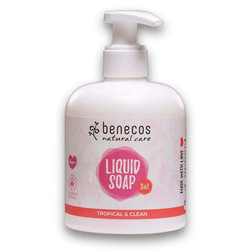 Benecos | Υγρό σαπούνι 3σε 1, Tropical and Clean, 300ml