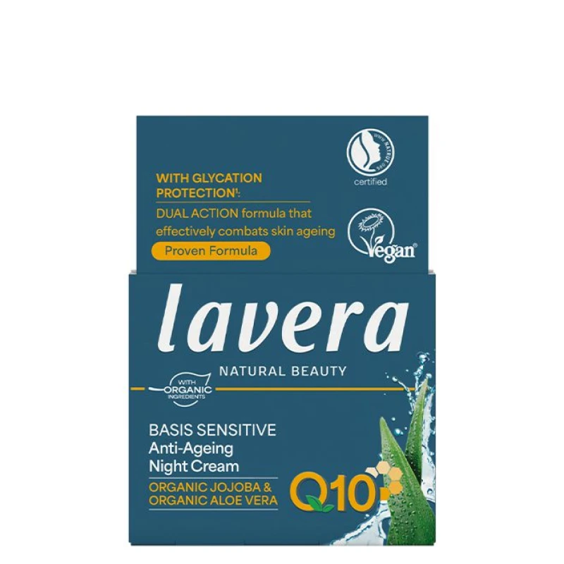 LAVERA | Q10 Κρέμα Νυκτός Basis (με αντιγηραντική δράση) 50ml