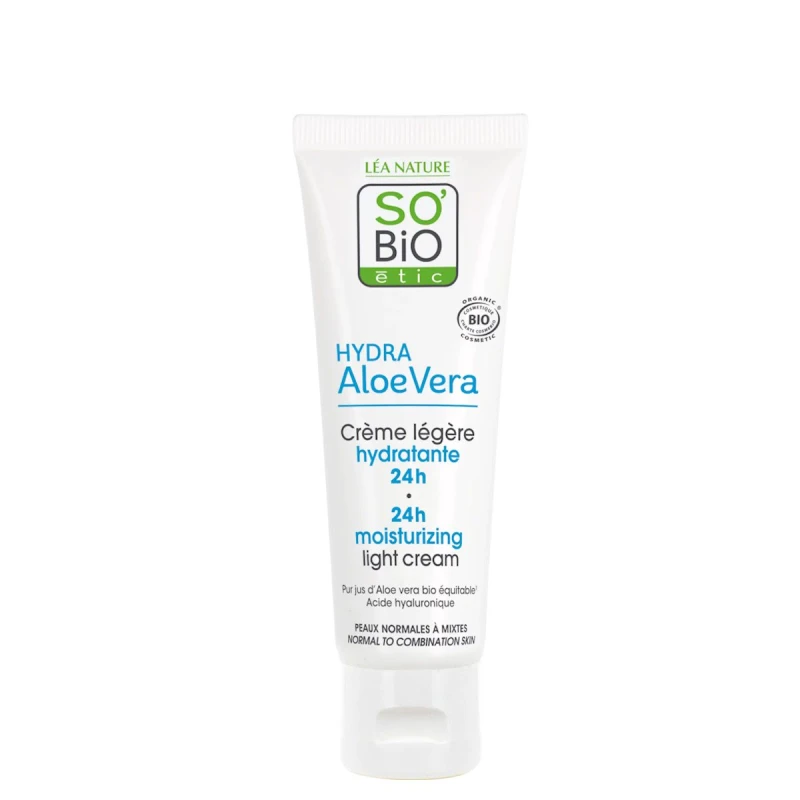SO'BIO ÉTIC | 24ωρη Ενυδατική Κρέμα Ημέρας (Ελαφριάς Υφής) - Με βιολογική αλόη 50ml