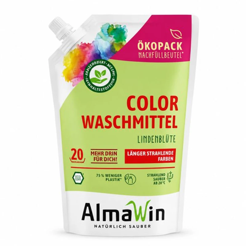 ALMAWIN | Υγρό Απορρυπαντικό Για Χρωματιστά Ρούχα (REFILL) (1,5l)