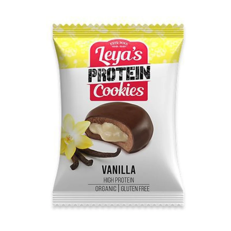 Leya’s Protein Cookies Vanilla – Βιολογικό Μπισκότο Πρωτεΐνης 40g