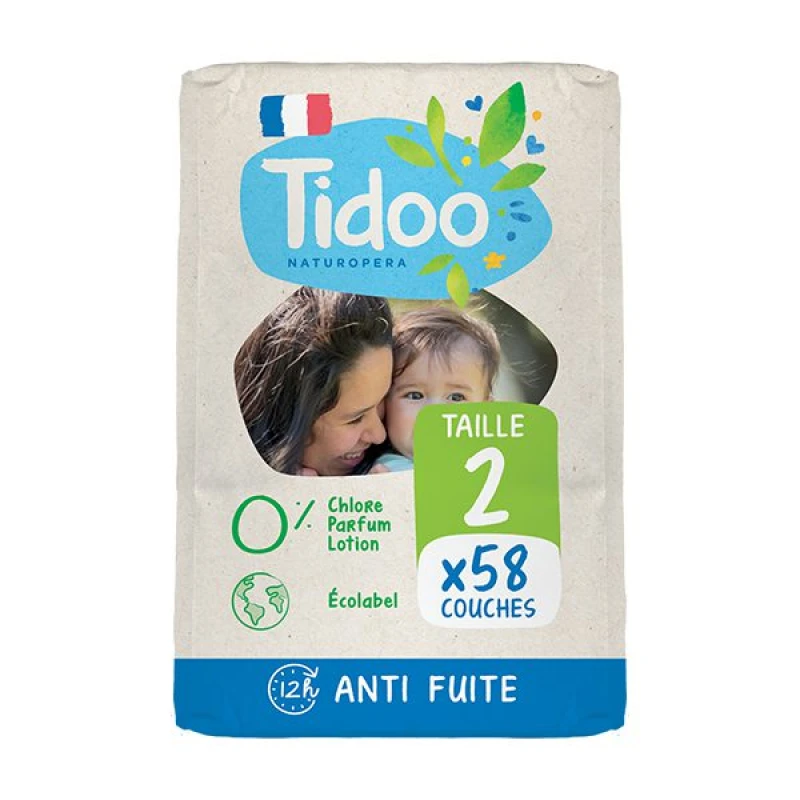 DOUBLE PACK ΠΑΝΕΣ ΝΟΥΜΕΡΟ 2 ΓΙΑ ΝΕΟΓΕΝΝΗΤΑ (3-6kg) - Tidoo