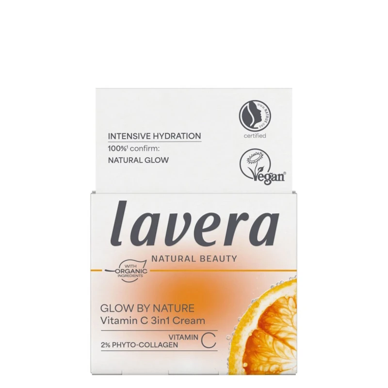 Lavera | Glow By Nature Κρέμα Βιταμίνης C 3σε1 - 50 ml