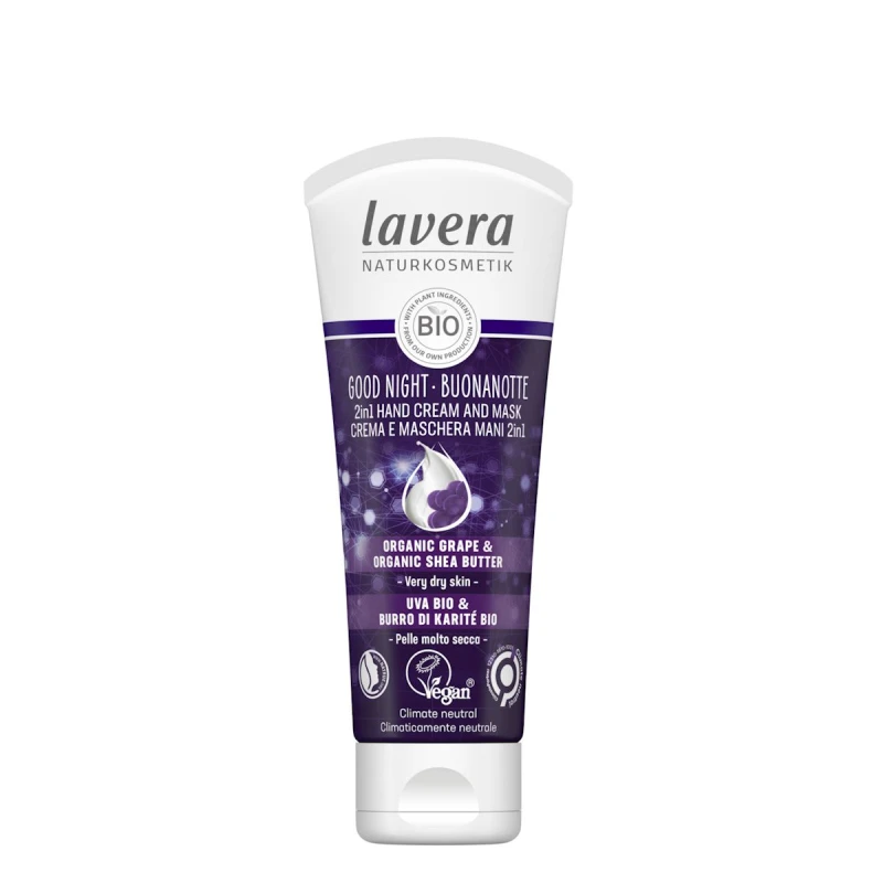 LAVERA | Good Night Κρέμα & Μάσκα Χεριών 2σε1 - 75ml
