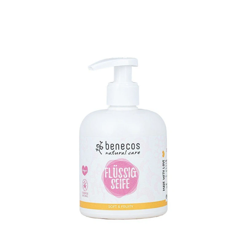 BENECOS | Φυσικό Υγρό Σαπούνι SOFT & FRUITY με άρωμα πορτοκάλι -  300ml