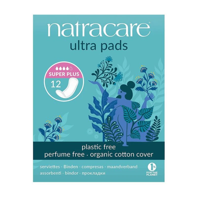 Natracare – Ultra Super Plus Σερβιέτες για Μεγάλη Ροή (12τεμ.)