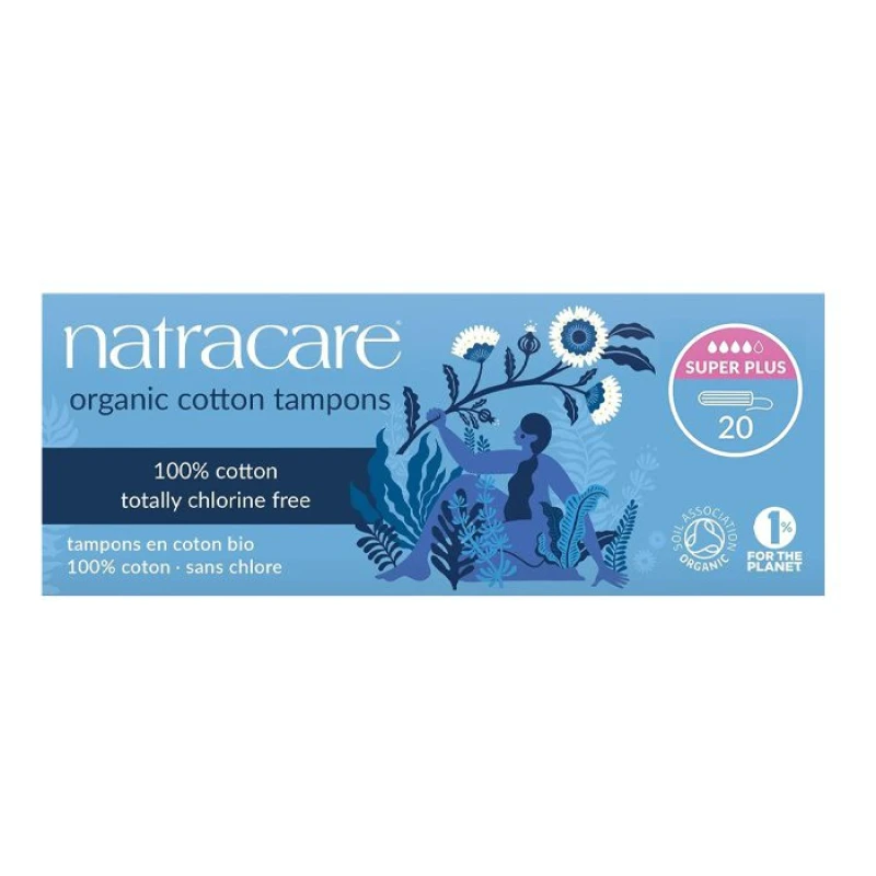 Natracare Ταμπόν Extra Απορροφητικά για Μεγάλη Ροή (20τεμ.)
