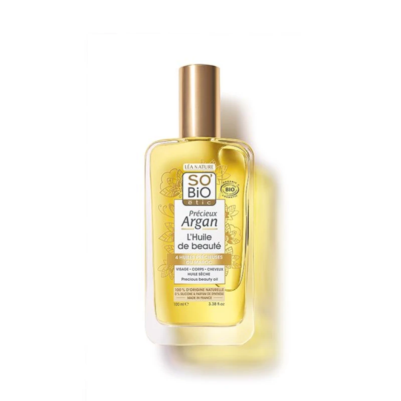 SO’BIO ÉTIC | Ξηρό Λάδι Σώματος Ομορφιάς Precieux Argan 100ml
