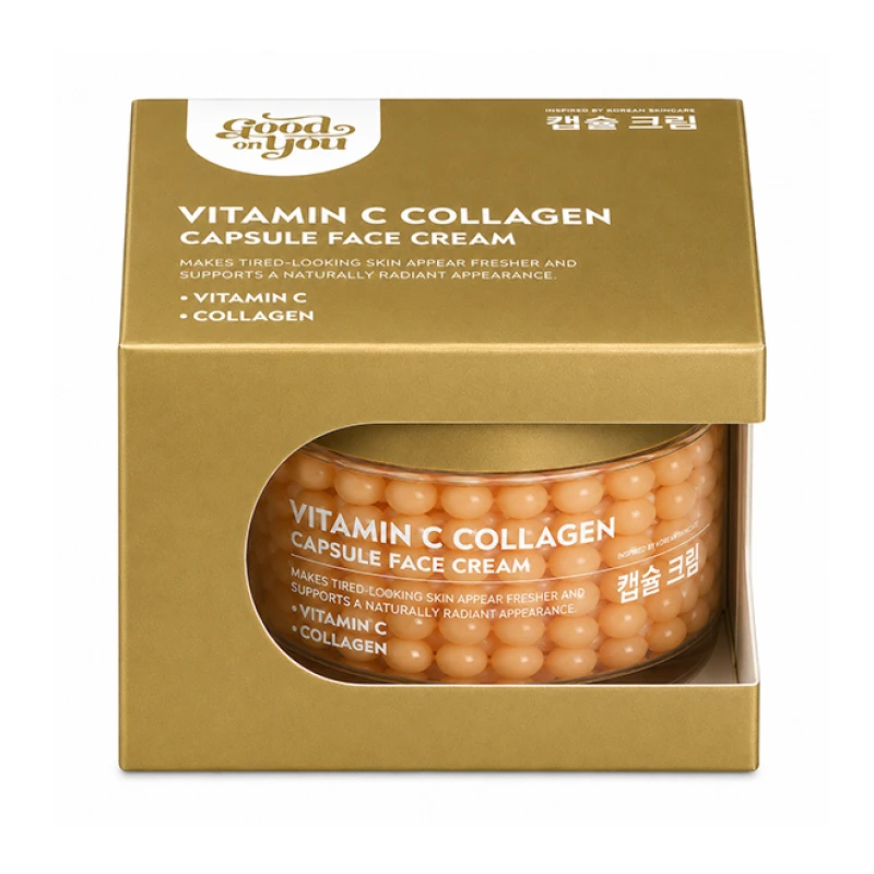 Good on You by Ben & Anna | Κρέμα προσώπου Vitamin C Collagen Capsule Cream (Διφασική κρέμα προσώπου glass skin), 140gr