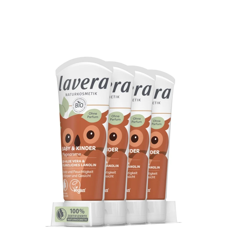 Lavera | Baby & Kinder Κρέμα σώματος, με Αλόη και φυτική λανολίνη, 75ml