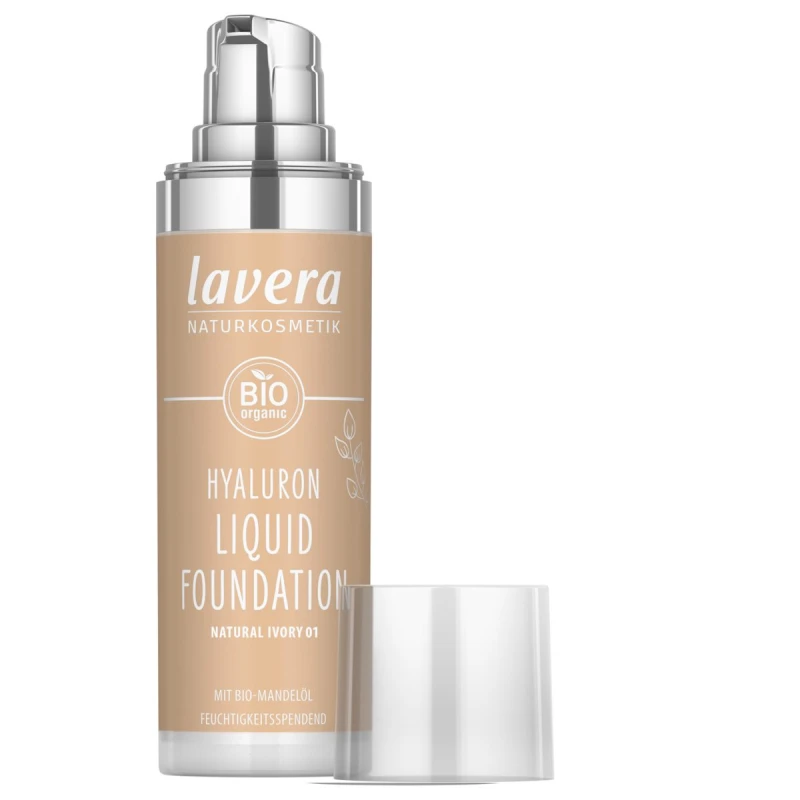 Lavera | Υγρό Make-up με Υαλουρονικό οξύ Natural Ivory 01, 30ml