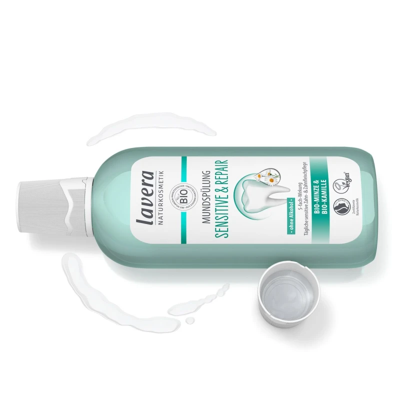 Lavera | Sensitive and Repair Moutwash, Στοματικό Διάλυμα Ολοκληρωμένης Φροντίδας, 400ml