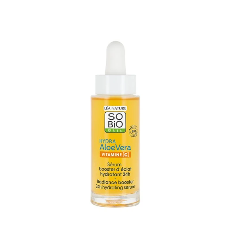 So Bio Etic|Ορός Προσώπου Ενυδάτωσης 24 ωρών Hydra Aloe Vera Με βιταμίνη C & Αλόη (30ml)