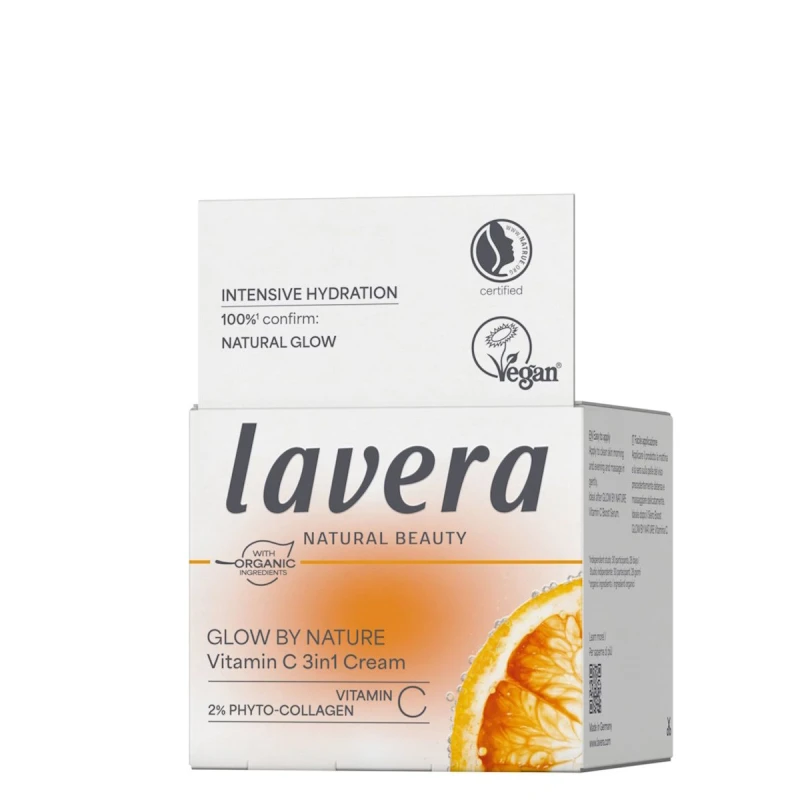 Lavera | Glow By Nature Κρέμα Βιταμίνης C 3σε1 - 50 ml