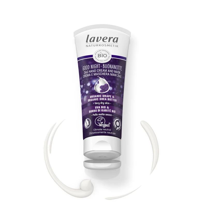 LAVERA | Good Night Κρέμα & Μάσκα Χεριών 2σε1 - 75ml