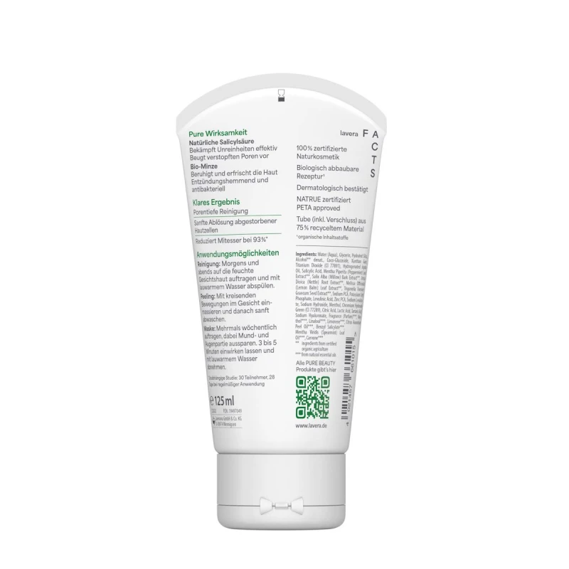 LAVERA | Pure Beauty  3 IN 1 Wash • Scrub • Mask - Pure Beauty 3 Σε 1 Καθαρισμός • Απολέπιση • Μάσκα -125ml