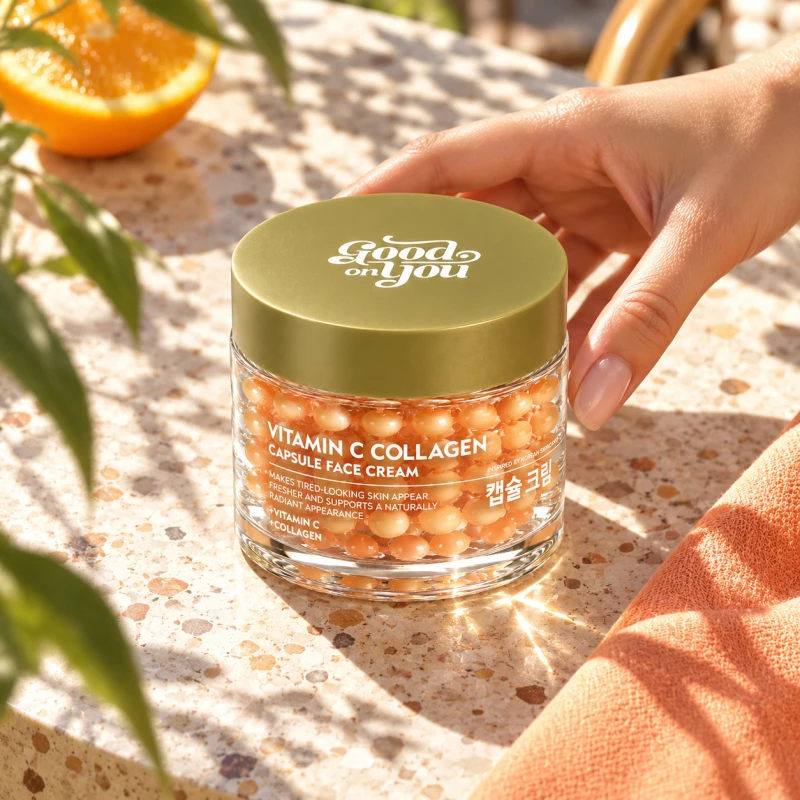 Good on You by Ben & Anna | Κρέμα προσώπου Vitamin C Collagen Capsule Cream (Διφασική κρέμα προσώπου glass skin), 140gr