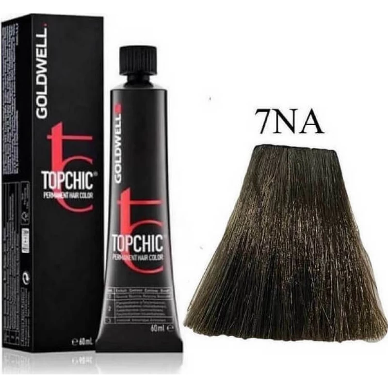 Goldwell Topchic Permanent Hair Color 7NA Ξανθό Μεσαίο Φυσικό Σαντρέ 60ml
