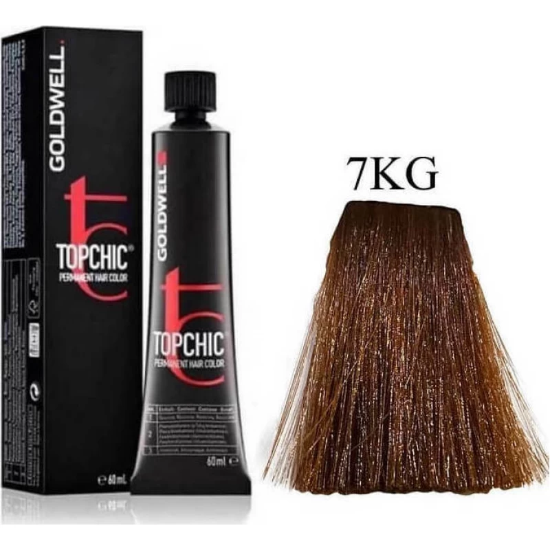 Βαφή Goldwell Topchic Permanent 7KG Χάλκινο χρυσό μεσαίο 60ml