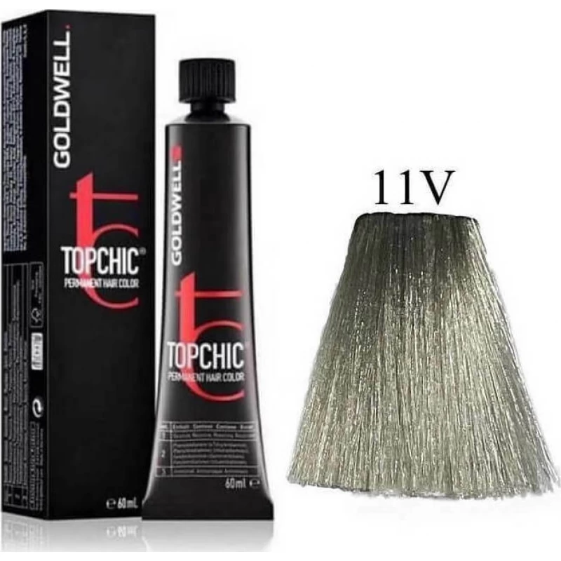 Goldwell Topchic Permanent Hair Color 11V Κατάξανθο Βιολέ 60ml