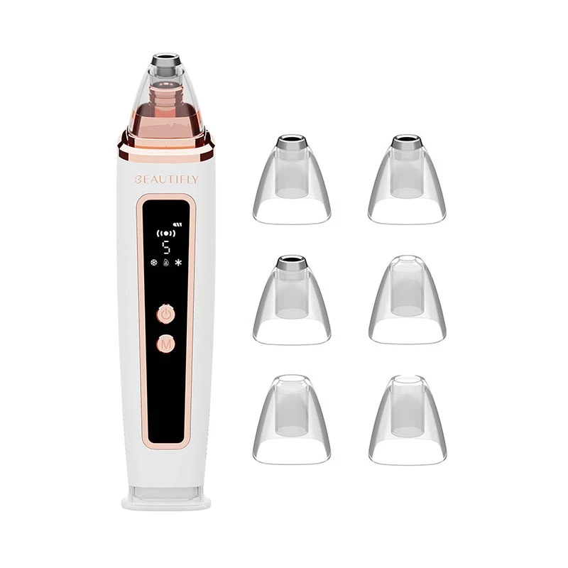 B-DERMA ICE - Συσκευή για Δερμοαπόξεση Προσώπου με Αναρρόφηση, Φωτοθεραπεία, Κρυοθεραπεία, Θερμοθεραπεία και 6 Κεφαλές