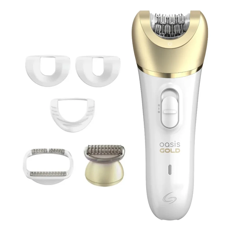 OASIS GOLD GE1550 - Επαναφορτιζόμενη Αποτριχωτική Μηχανή Epilator για Σώμα, Πρόσωπο και μπικίνι