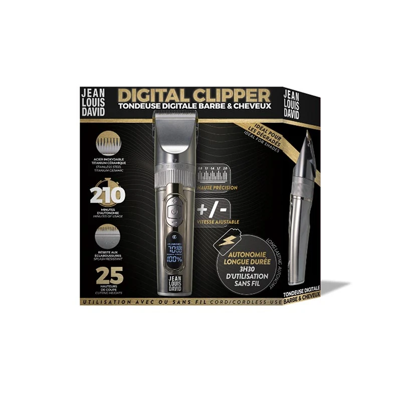 DIGITAL CLIPPER - Κουρευτική Μηχανή Ρεύματος-Επαναφορτιζόμενη