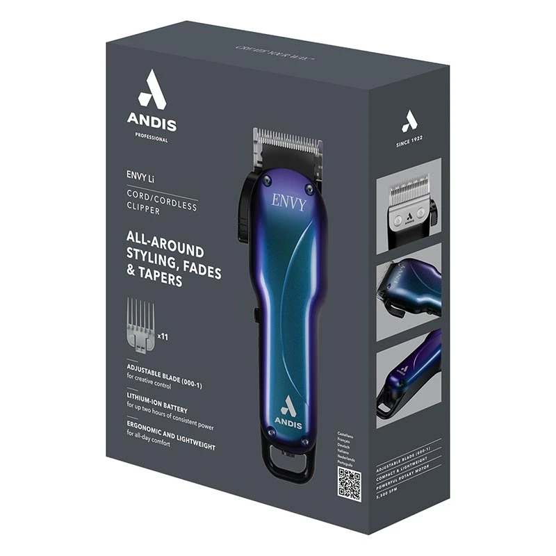 GALAXY CORDLESS ENVY LI LCL LIMITED EDITION #561559 - Επαγγελματική Κουρευτική Μηχανή Ρεύματος/Επαναφορτιζόμενη  US-1 & LCL BLADE
