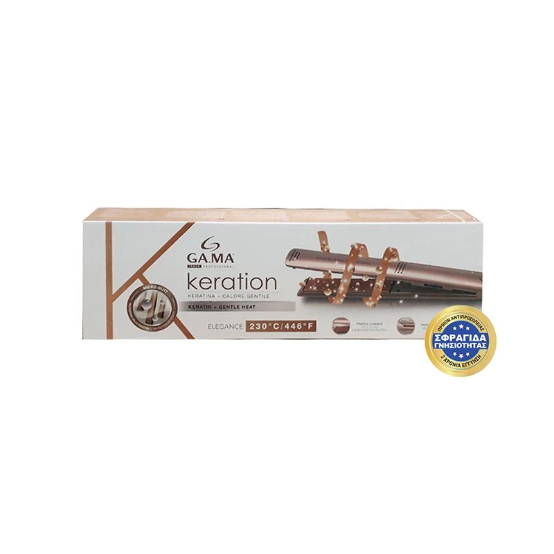 ELEGANCE KERATION - Πρέσα Μαλλιών Με Πλάκες Με Επίστρωση Micro Glitt 230˚C