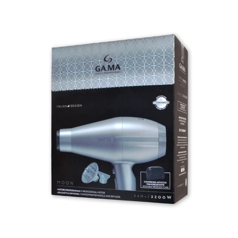 TEMPO 5D SENSI MOON GH3317 - Επαγγελματικό Πιστολάκι Μαλλιών με στόμιο και Φυσούνα 2200 W