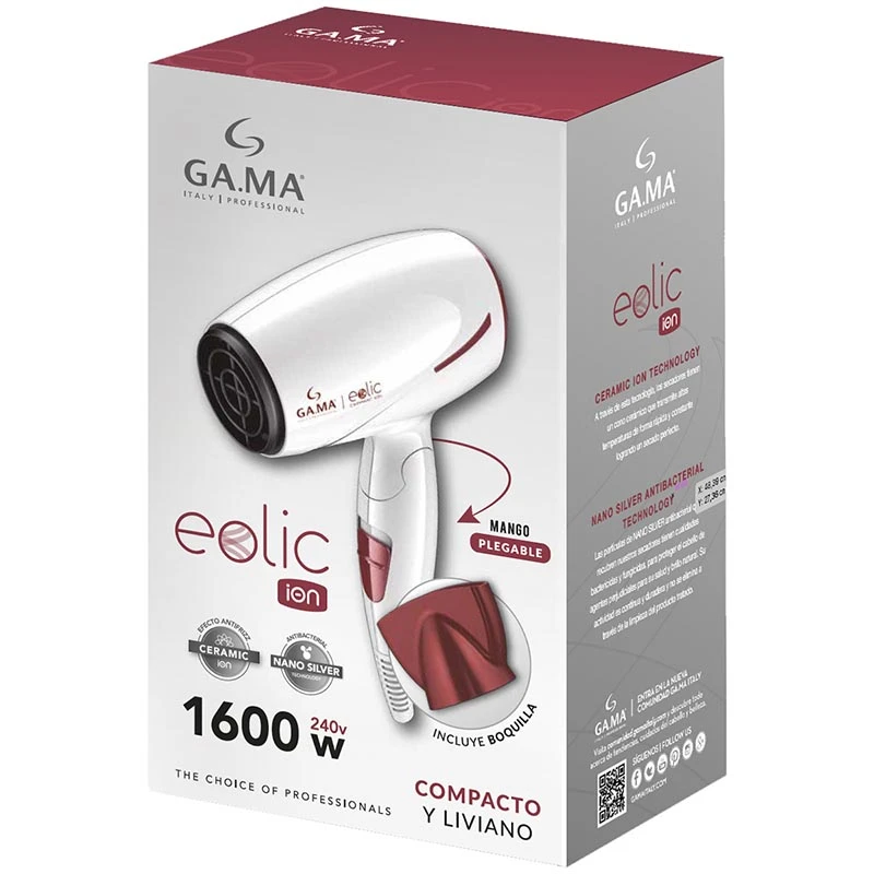 EOLIC CERAMIC ION - Πιστολάκι Μαλλιών Ταξιδιού 1600 W