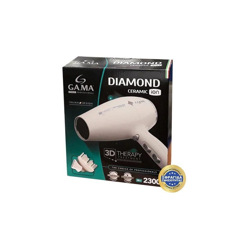 DIAMOND CERAMIC ION - Πιστολάκι Μαλλιών Με Φυσούνα 2300 W