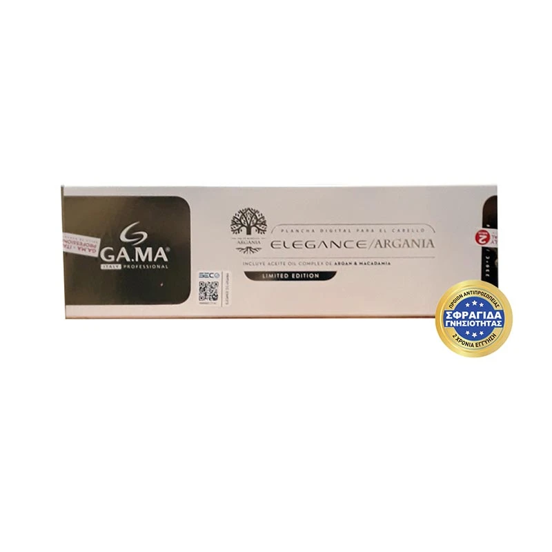 ELEGANCE ARGAN - Ψηφιακή Πρέσα Μαλλιών Με Πλάκες Τουρμαλίνης 230˚C