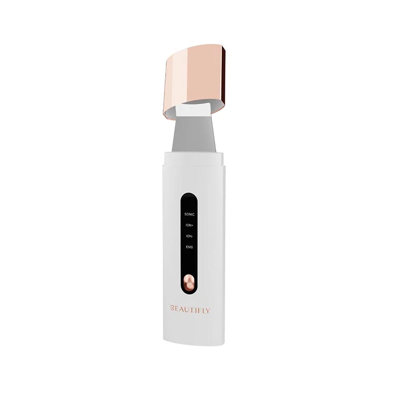 B-SCRUB PRO SLIM - Σπάτουλα Cavitation Peeling Προσώπου για Καθαρισμό & Αντιγήρανση με Υπερηχητικές Δονήσεις, EMS, ION+ & ION-
