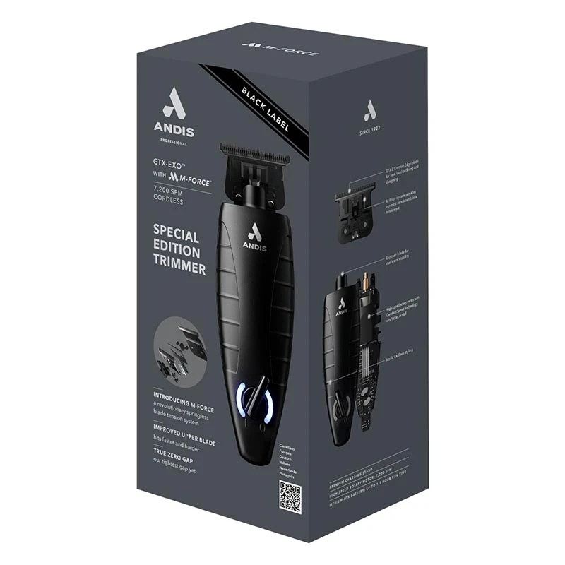 BLACK LABEL GTX-EXO
M-FORCE SPECIAL-EDITION #561863 - Επαγγελματικό Τρίμερ Ρεύματος-Επαναφορτιζόμενο GTX-Z T-BLADE LIMITED EDITION