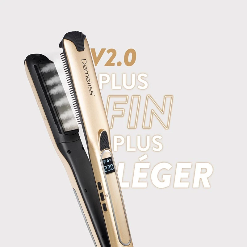 TITANIUM V2.0 - Ψηφιακή Πρέσα Μαλλιών Με Ατμό & Πλάκες Τιτανίου 230˚C