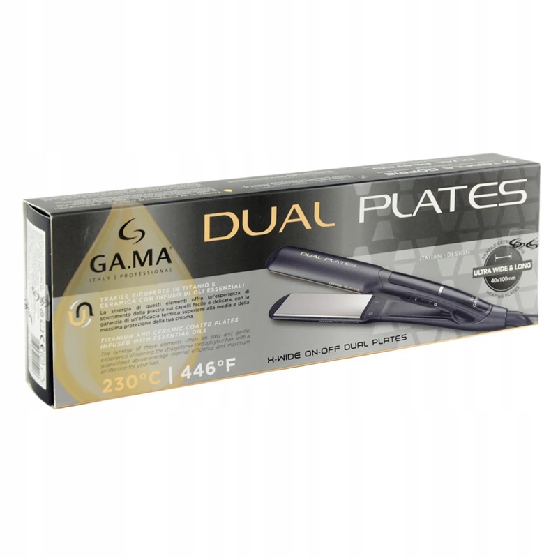DUAL PLATE X-WIDE GI3034 - Πρέσα Μαλλιών με μία Πλάκα Τιτανίου & μία Κεραμική 230˚C