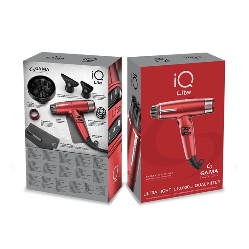 IQ LITE PH6030.RD - Επαγγελματικό Brushless Πιστολάκι Μαλλιών με 2 Στόμια & Φυσούνα 1500 W
