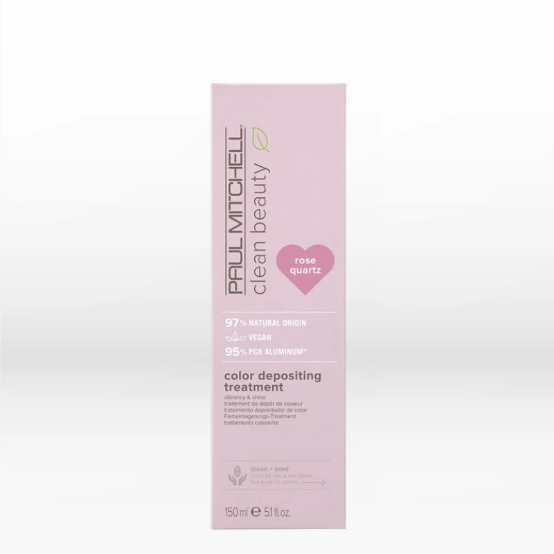 Paul Mitchell Clean Beauty Color Depositing Treatment Rose Quartz 150ml Paul Mitchell Clean Beauty Color Depositing Treatment Rose Quartz 150ml