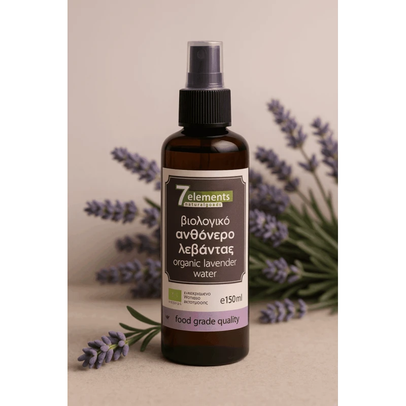 Βιολογικό Ανθόνερο Λεβάντας 7elements 150ml
