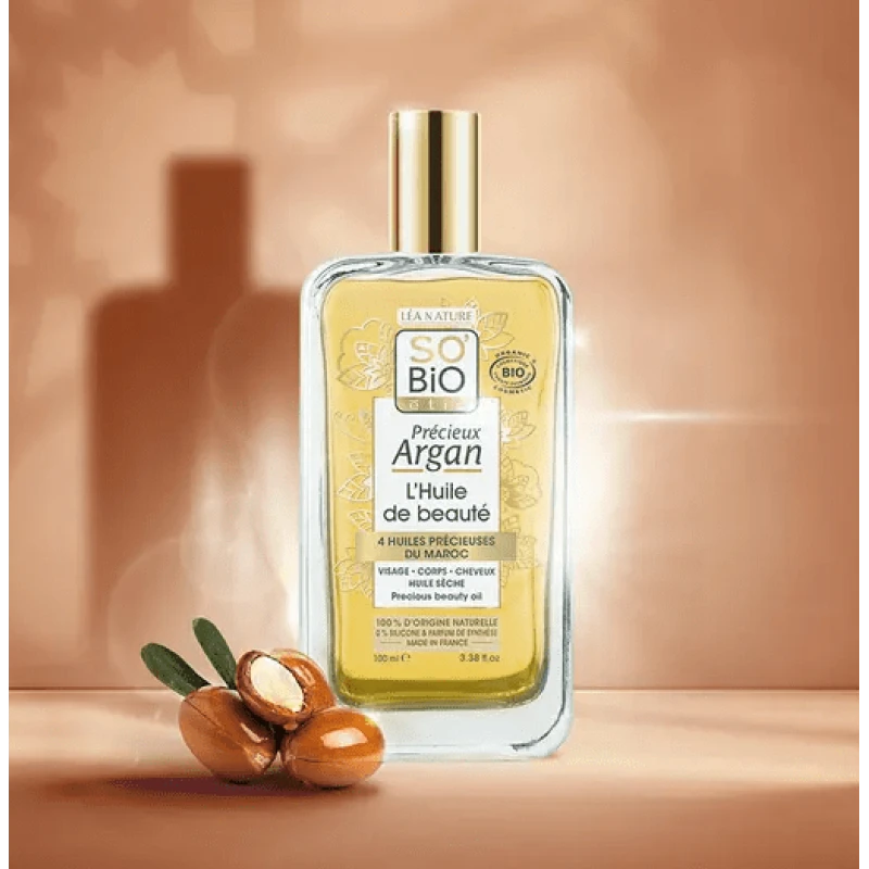 SO’BIO ÉTIC | Ξηρό Λάδι Σώματος Ομορφιάς Precieux Argan 100ml